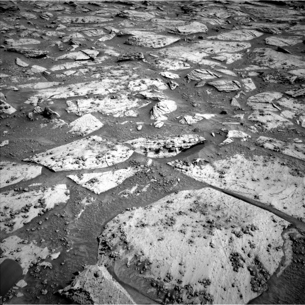 Nasa's Mars rover Curiosity acquired this image using its Left Navigation Camera on Sol 3331, at drive 732, site number 92