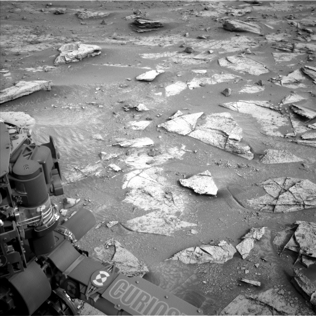 Nasa's Mars rover Curiosity acquired this image using its Left Navigation Camera on Sol 3349, at drive 1950, site number 92