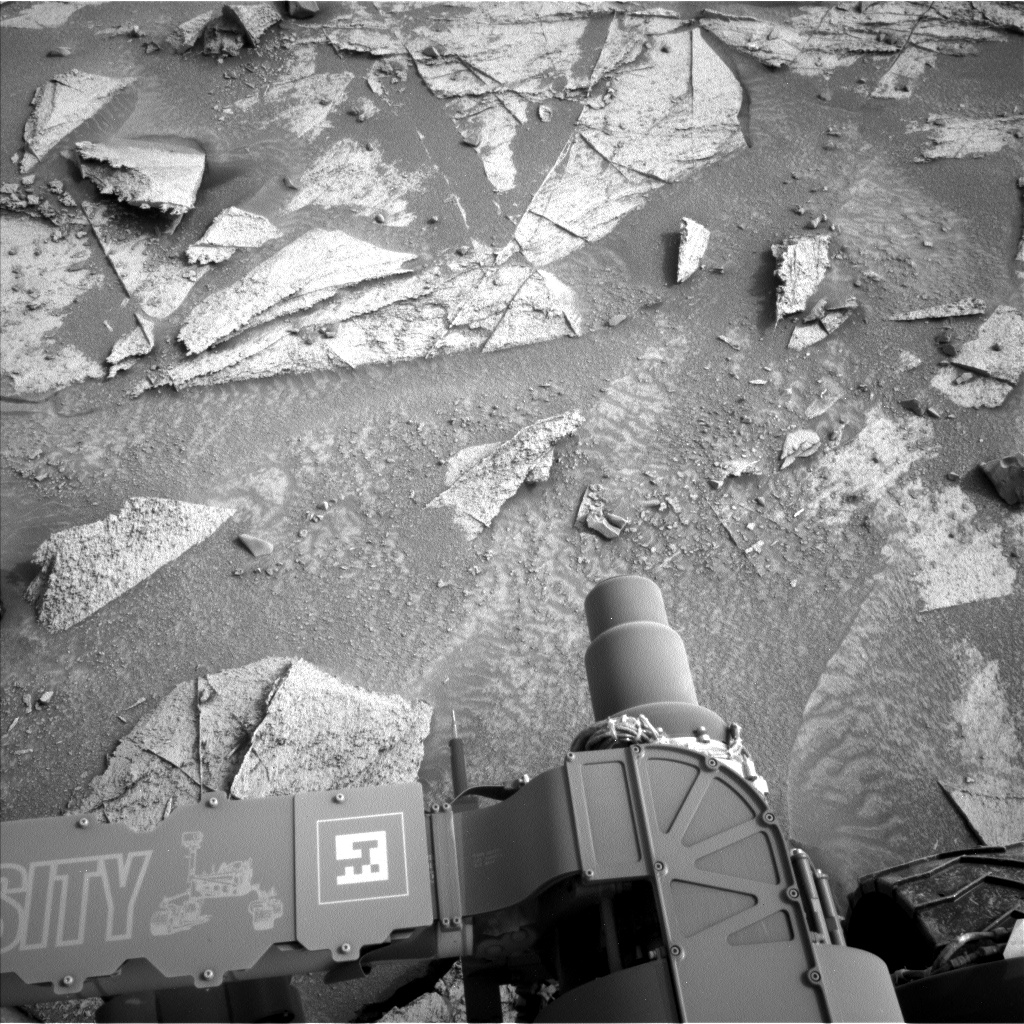 Nasa's Mars rover Curiosity acquired this image using its Left Navigation Camera on Sol 3349, at drive 1962, site number 92