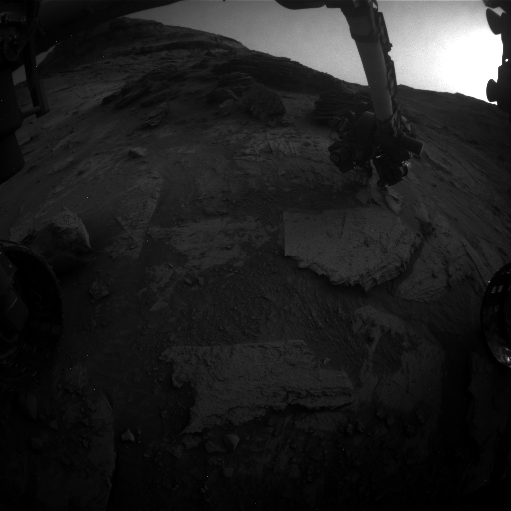 Nasa's Mars rover Curiosity acquired this image using its Front Hazard Avoidance Camera (Front Hazcam) on Sol 3358, at drive 2566, site number 92