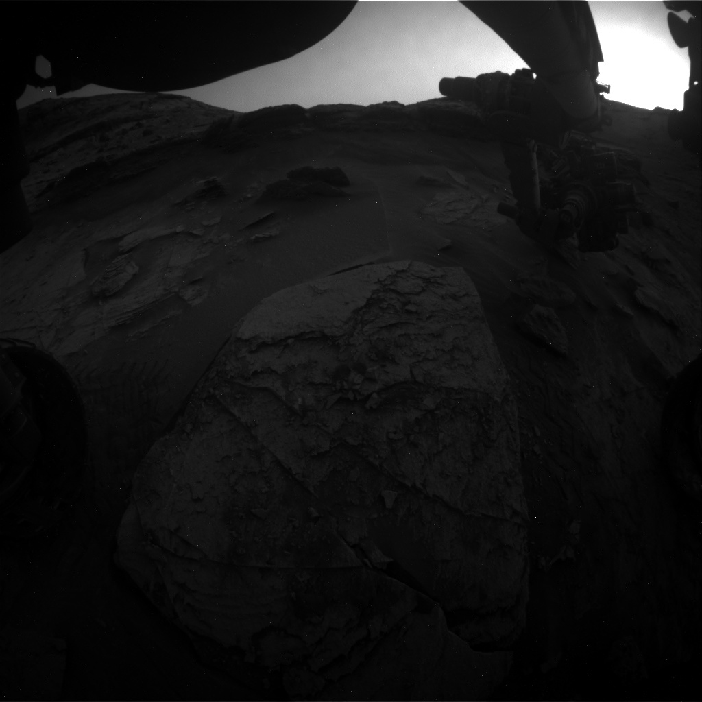 Nasa's Mars rover Curiosity acquired this image using its Front Hazard Avoidance Camera (Front Hazcam) on Sol 3364, at drive 2864, site number 92