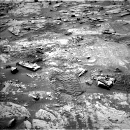 Nasa's Mars rover Curiosity acquired this image using its Left Navigation Camera on Sol 3367, at drive 2958, site number 92