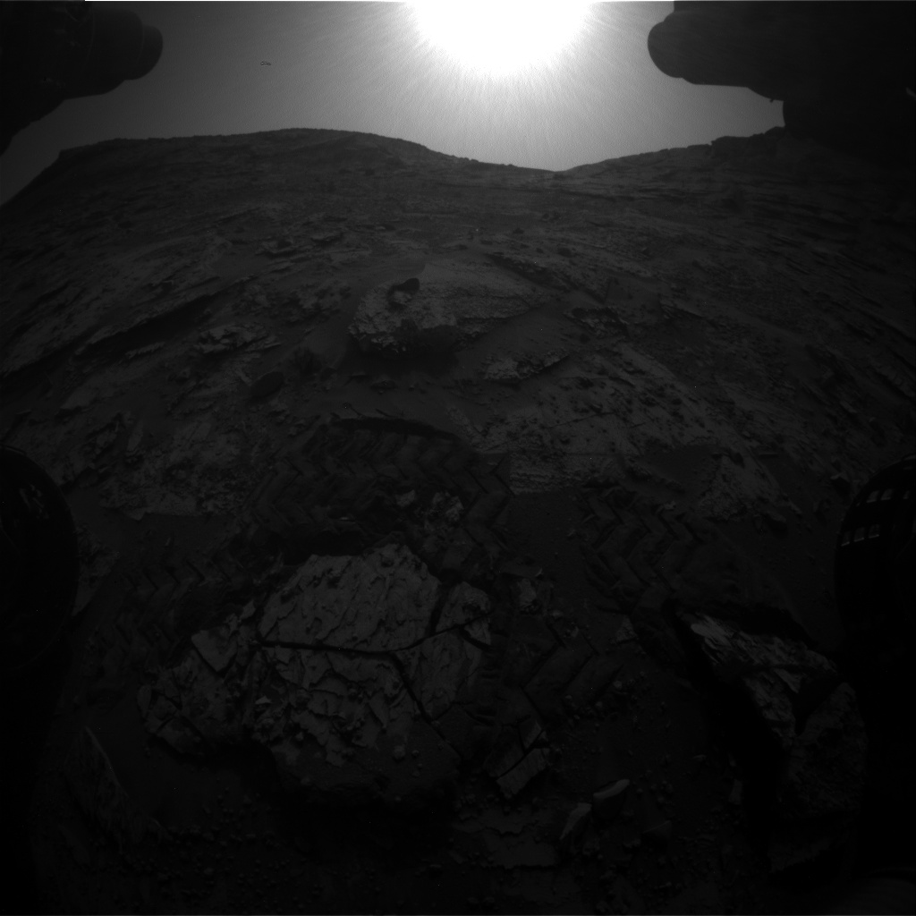 Nasa's Mars rover Curiosity acquired this image using its Front Hazard Avoidance Camera (Front Hazcam) on Sol 3383, at drive 1568, site number 93