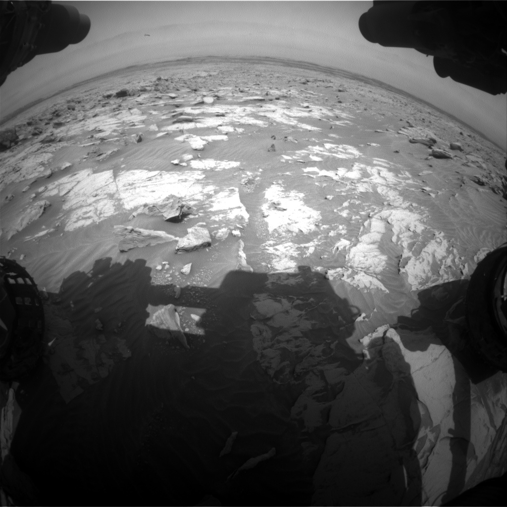 Nasa's Mars rover Curiosity acquired this image using its Front Hazard Avoidance Camera (Front Hazcam) on Sol 3410, at drive 2662, site number 93