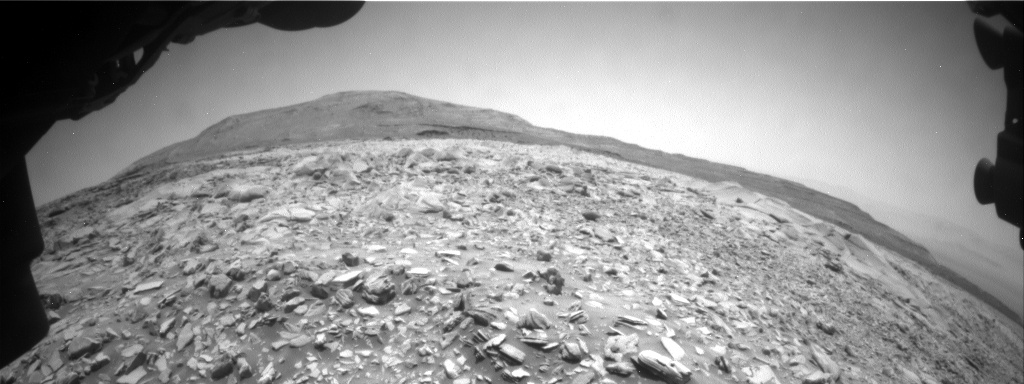 Nasa's Mars rover Curiosity acquired this image using its Front Hazard Avoidance Camera (Front Hazcam) on Sol 3418, at drive 3240, site number 93