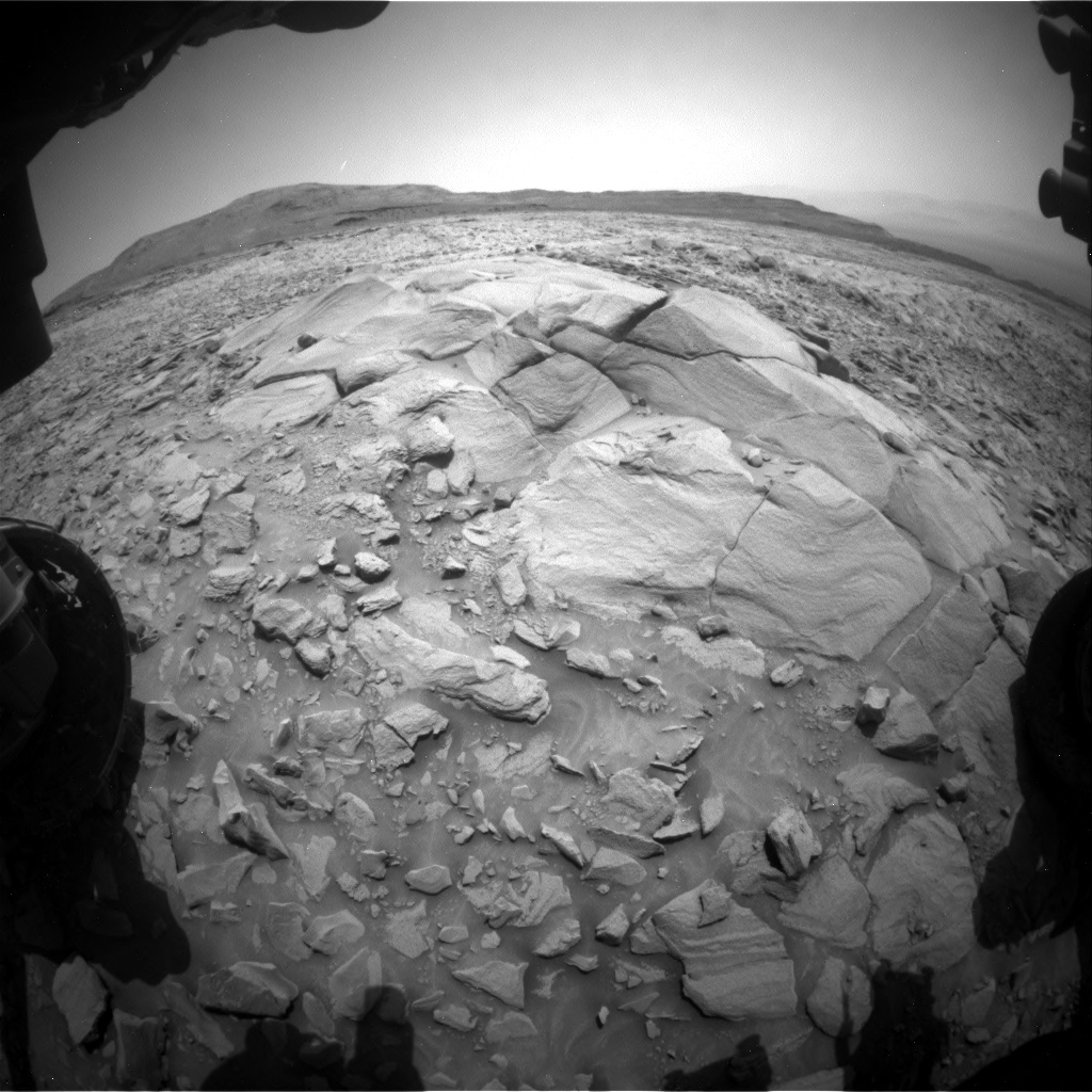 Nasa's Mars rover Curiosity acquired this image using its Front Hazard Avoidance Camera (Front Hazcam) on Sol 3424, at drive 0, site number 94