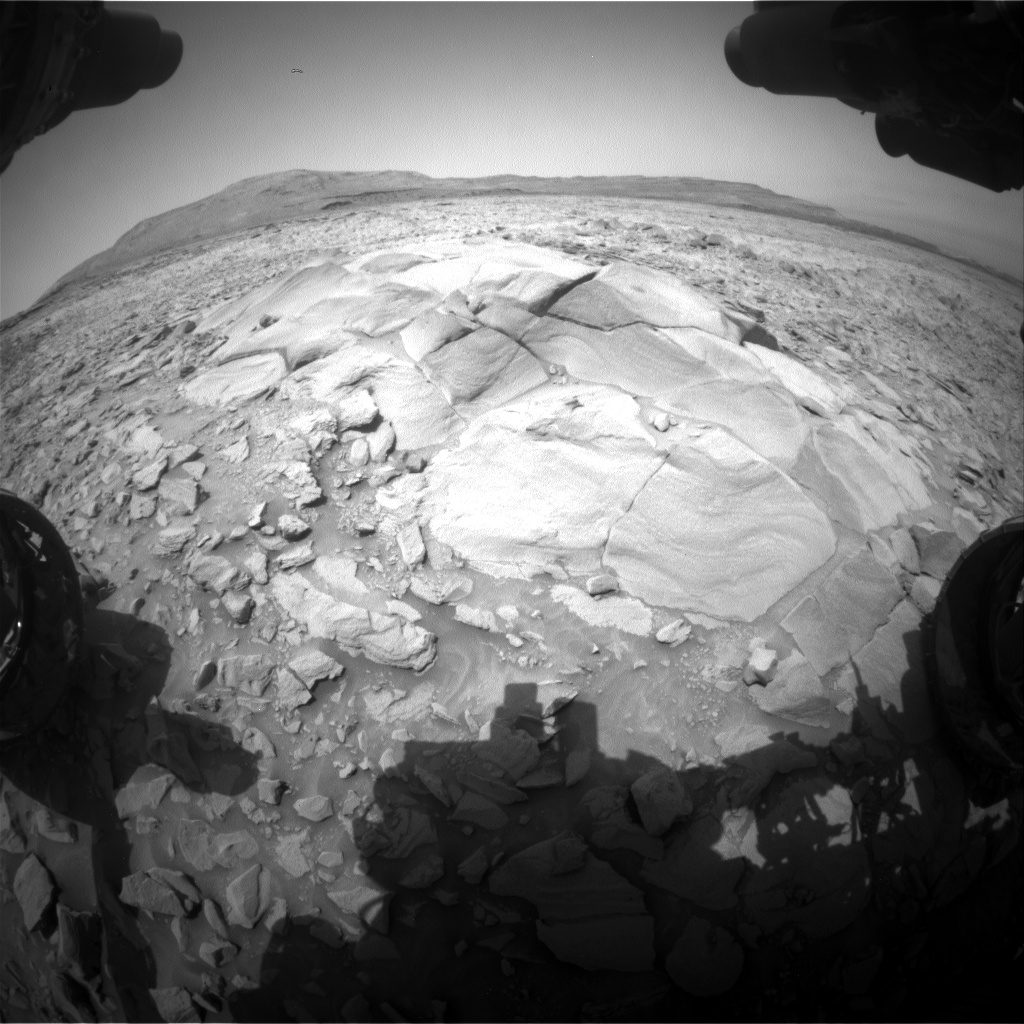 Nasa's Mars rover Curiosity acquired this image using its Front Hazard Avoidance Camera (Front Hazcam) on Sol 3427, at drive 0, site number 94