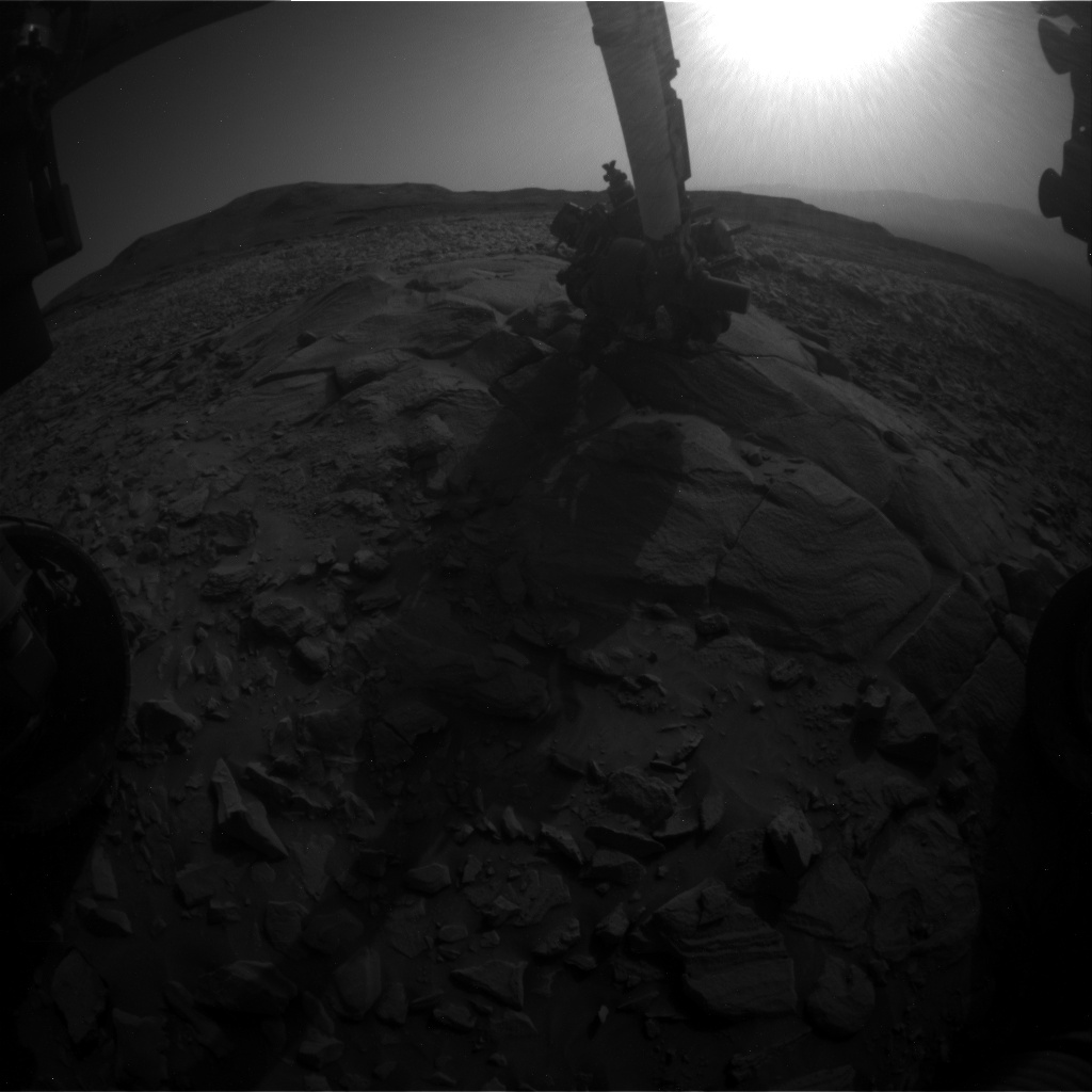 Nasa's Mars rover Curiosity acquired this image using its Front Hazard Avoidance Camera (Front Hazcam) on Sol 3428, at drive 0, site number 94
