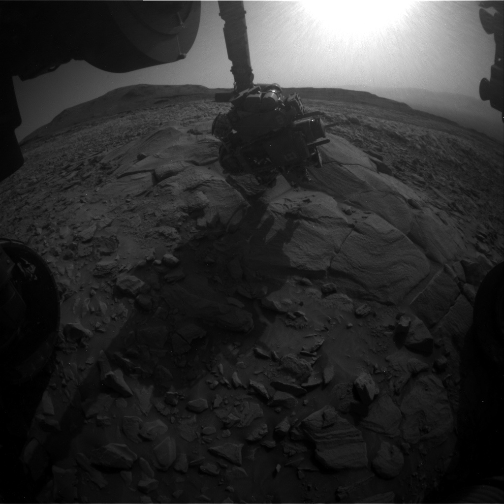 Nasa's Mars rover Curiosity acquired this image using its Front Hazard Avoidance Camera (Front Hazcam) on Sol 3432, at drive 0, site number 94