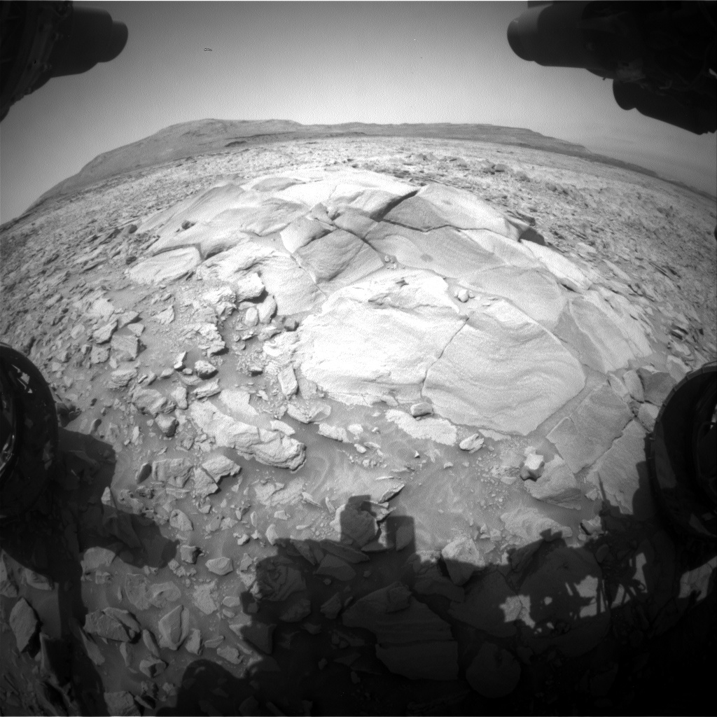 Nasa's Mars rover Curiosity acquired this image using its Front Hazard Avoidance Camera (Front Hazcam) on Sol 3434, at drive 0, site number 94