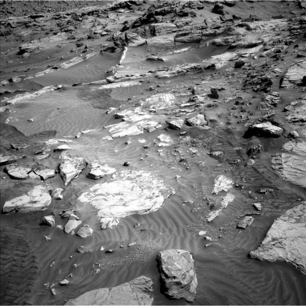 Nasa's Mars rover Curiosity acquired this image using its Left Navigation Camera on Sol 3436, at drive 504, site number 94