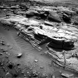Nasa's Mars rover Curiosity acquired this image using its Left Navigation Camera on Sol 3444, at drive 670, site number 94