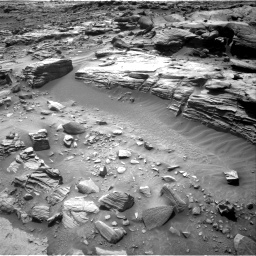 Nasa's Mars rover Curiosity acquired this image using its Right Navigation Camera on Sol 3444, at drive 652, site number 94