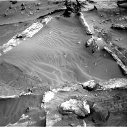Nasa's Mars rover Curiosity acquired this image using its Right Navigation Camera on Sol 3444, at drive 718, site number 94