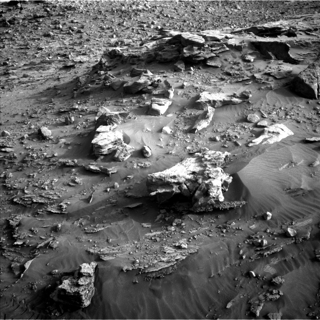 Nasa's Mars rover Curiosity acquired this image using its Left Navigation Camera on Sol 3447, at drive 964, site number 94
