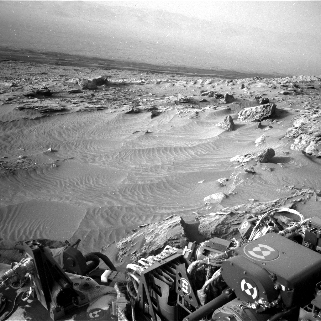 Nasa's Mars rover Curiosity acquired this image using its Right Navigation Camera on Sol 3447, at drive 964, site number 94