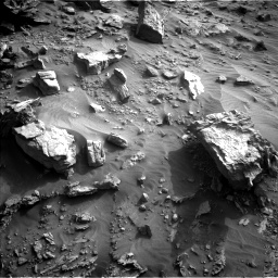 Nasa's Mars rover Curiosity acquired this image using its Left Navigation Camera on Sol 3449, at drive 988, site number 94