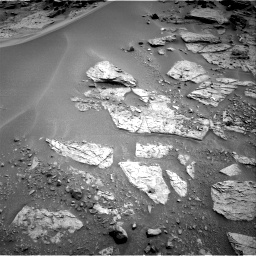 Nasa's Mars rover Curiosity acquired this image using its Right Navigation Camera on Sol 3454, at drive 1402, site number 94