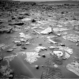 Nasa's Mars rover Curiosity acquired this image using its Left Navigation Camera on Sol 3456, at drive 1470, site number 94
