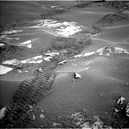 Nasa's Mars rover Curiosity acquired this image using its Left Navigation Camera on Sol 3456, at drive 1494, site number 94