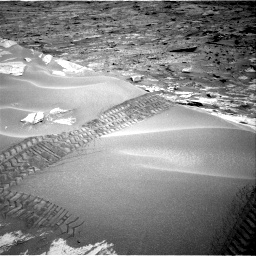 Nasa's Mars rover Curiosity acquired this image using its Right Navigation Camera on Sol 3456, at drive 1524, site number 94