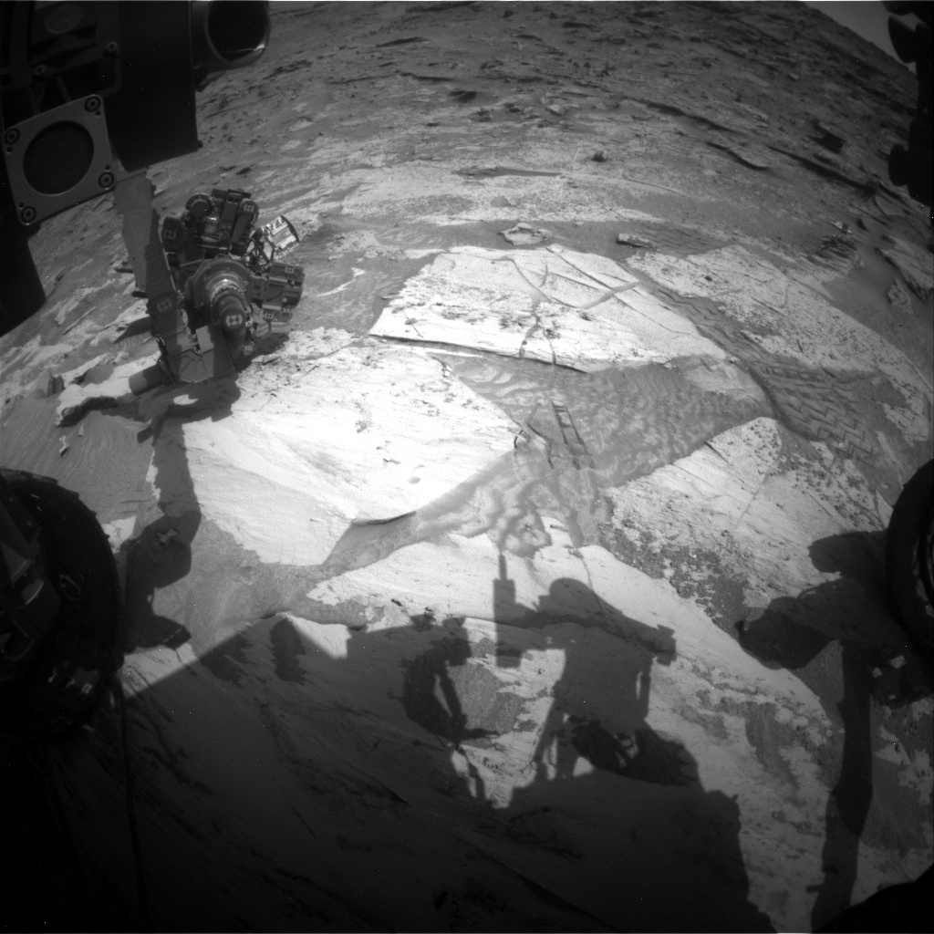 Nasa's Mars rover Curiosity acquired this image using its Front Hazard Avoidance Camera (Front Hazcam) on Sol 3458, at drive 1578, site number 94