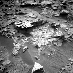 Nasa's Mars rover Curiosity acquired this image using its Left Navigation Camera on Sol 3458, at drive 1806, site number 94