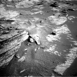 Nasa's Mars rover Curiosity acquired this image using its Left Navigation Camera on Sol 3462, at drive 2392, site number 94