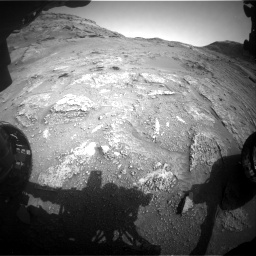 Nasa's Mars rover Curiosity acquired this image using its Front Hazard Avoidance Camera (Front Hazcam) on Sol 3463, at drive 2966, site number 94