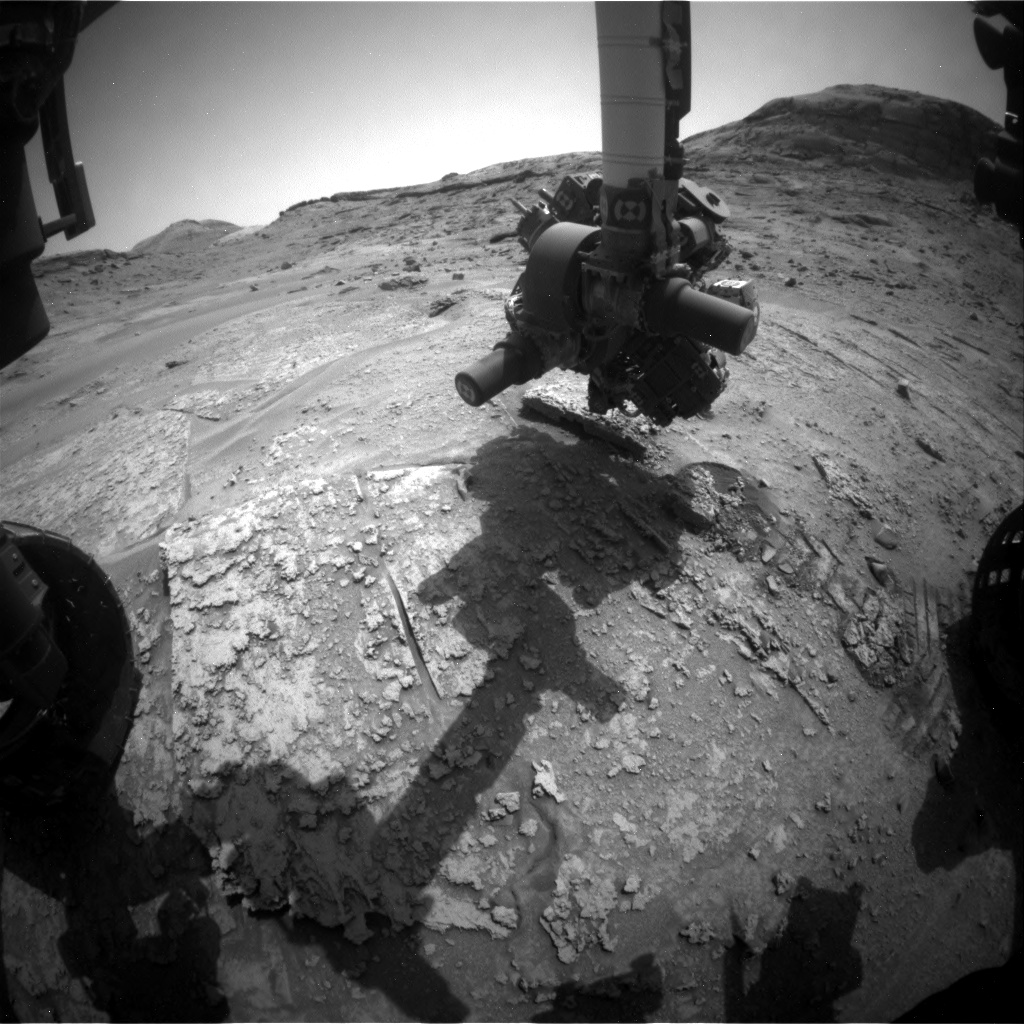 Nasa's Mars rover Curiosity acquired this image using its Front Hazard Avoidance Camera (Front Hazcam) on Sol 3469, at drive 0, site number 95