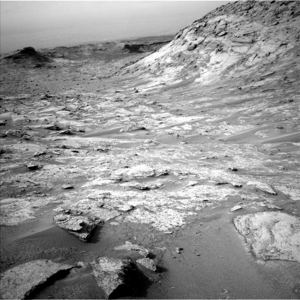 Nasa's Mars rover Curiosity acquired this image using its Left Navigation Camera on Sol 3476, at drive 930, site number 95