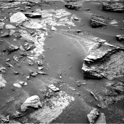 Nasa's Mars rover Curiosity acquired this image using its Right Navigation Camera on Sol 3489, at drive 2270, site number 95