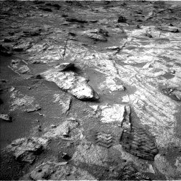 Nasa's Mars rover Curiosity acquired this image using its Left Navigation Camera on Sol 3492, at drive 2628, site number 95