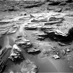 Nasa's Mars rover Curiosity acquired this image using its Right Navigation Camera on Sol 3495, at drive 2766, site number 95