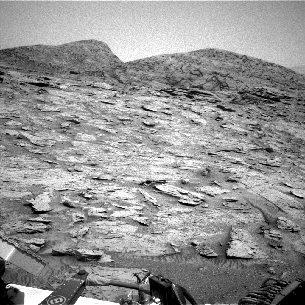 Nasa's Mars rover Curiosity acquired this image using its Left Navigation Camera on Sol 3504, at drive 2944, site number 95