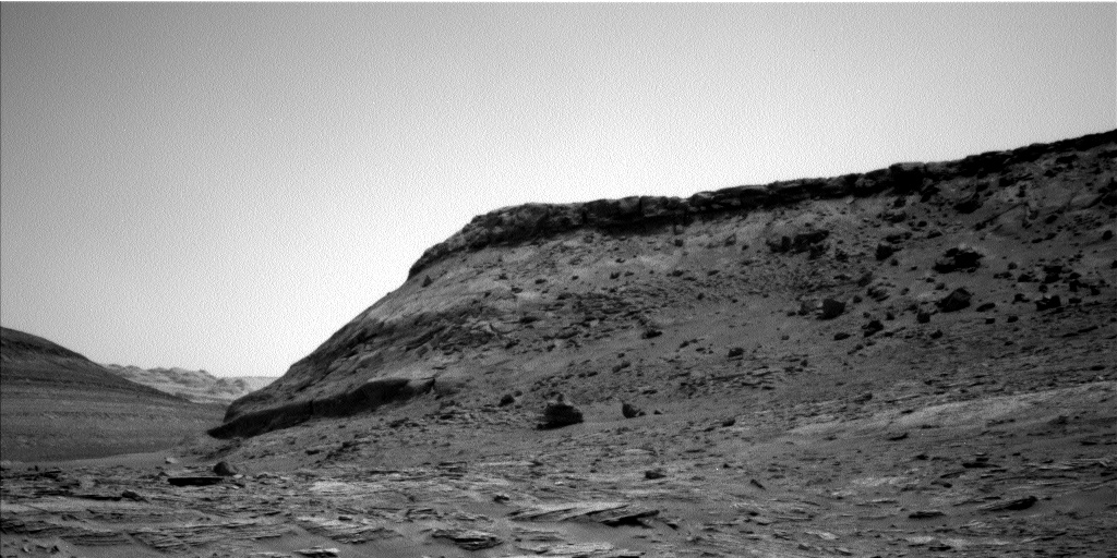 Nasa's Mars rover Curiosity acquired this image using its Left Navigation Camera on Sol 3506, at drive 3020, site number 95