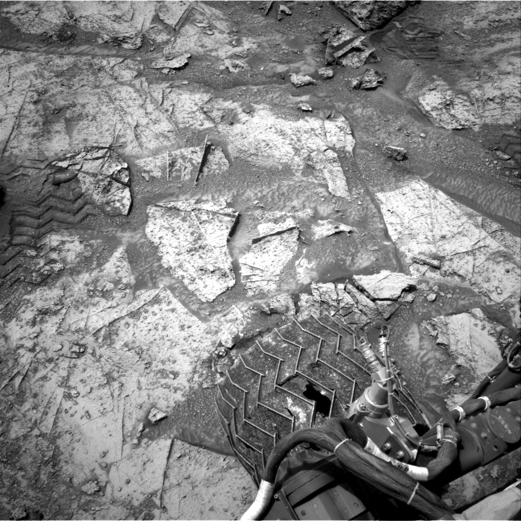 Nasa's Mars rover Curiosity acquired this image using its Right Navigation Camera on Sol 3506, at drive 3020, site number 95