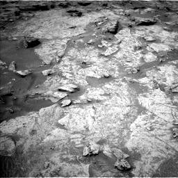 Nasa's Mars rover Curiosity acquired this image using its Left Navigation Camera on Sol 3509, at drive 3038, site number 95