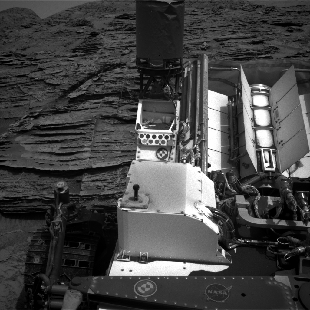 Nasa's Mars rover Curiosity acquired this image using its Right Navigation Camera on Sol 3509, at drive 3152, site number 95