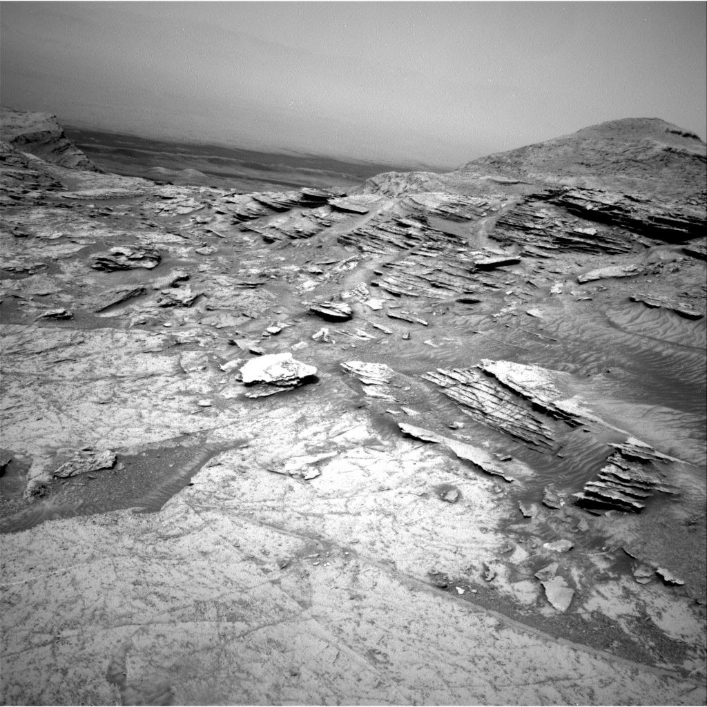 Nasa's Mars rover Curiosity acquired this image using its Right Navigation Camera on Sol 3509, at drive 3152, site number 95