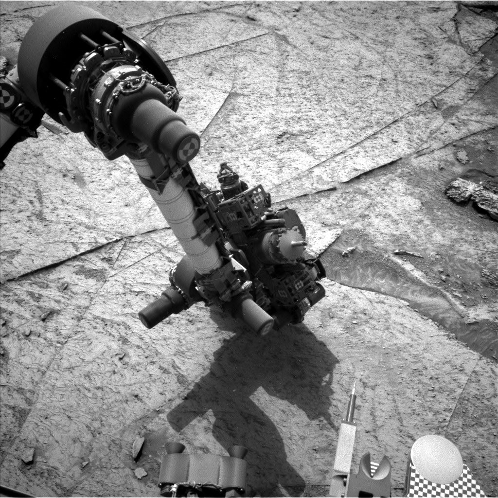 Nasa's Mars rover Curiosity acquired this image using its Left Navigation Camera on Sol 3511, at drive 3152, site number 95