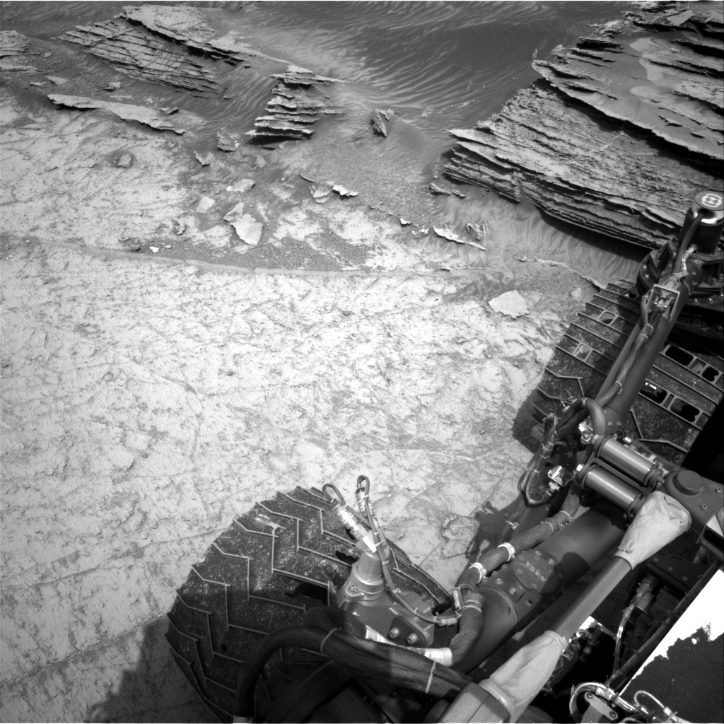 Nasa's Mars rover Curiosity acquired this image using its Right Navigation Camera on Sol 3512, at drive 3152, site number 95