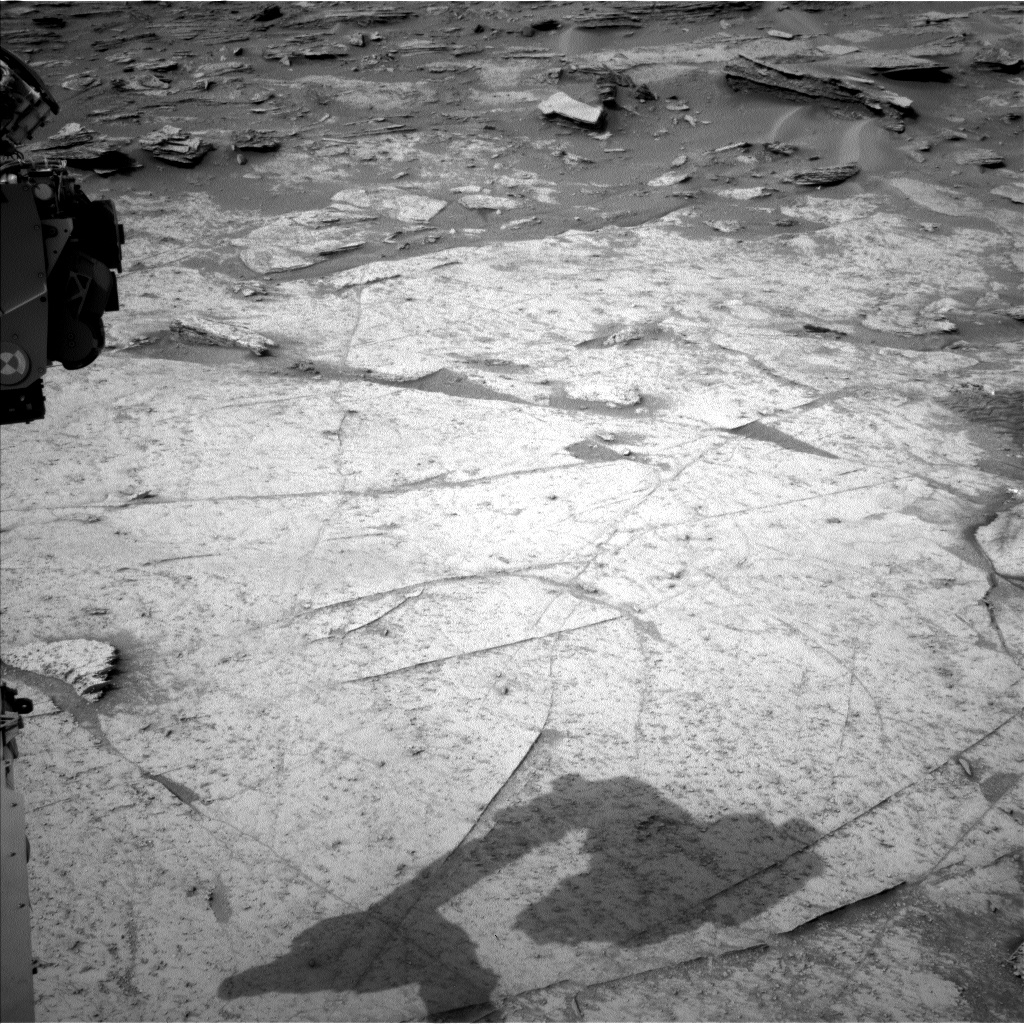 Nasa's Mars rover Curiosity acquired this image using its Left Navigation Camera on Sol 3513, at drive 3152, site number 95