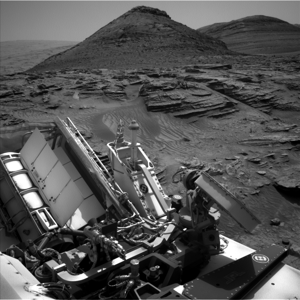Nasa's Mars rover Curiosity acquired this image using its Left Navigation Camera on Sol 3522, at drive 3152, site number 95