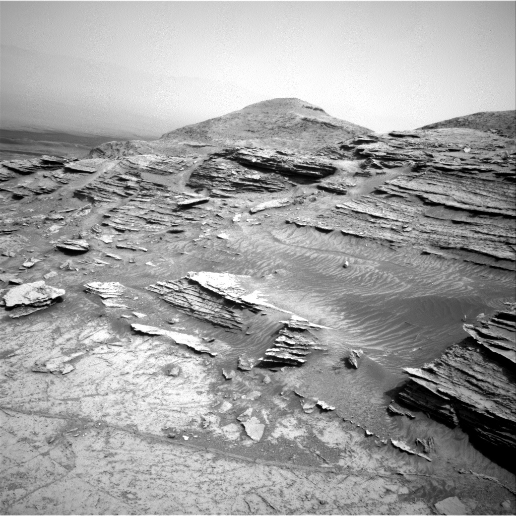 Nasa's Mars rover Curiosity acquired this image using its Right Navigation Camera on Sol 3522, at drive 3152, site number 95
