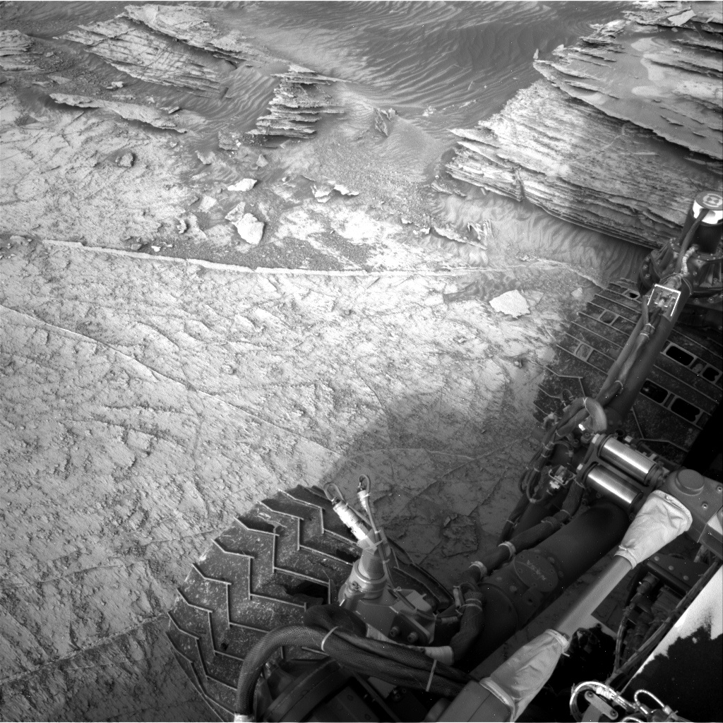 Nasa's Mars rover Curiosity acquired this image using its Right Navigation Camera on Sol 3527, at drive 3152, site number 95