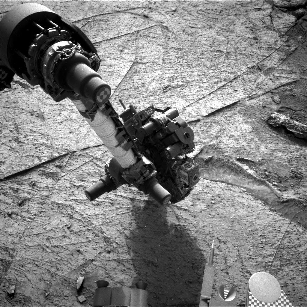 Nasa's Mars rover Curiosity acquired this image using its Left Navigation Camera on Sol 3528, at drive 3152, site number 95