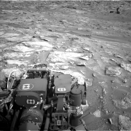 Nasa's Mars rover Curiosity acquired this image using its Left Navigation Camera on Sol 3531, at drive 240, site number 96