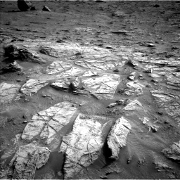 Nasa's Mars rover Curiosity acquired this image using its Left Navigation Camera on Sol 3531, at drive 294, site number 96