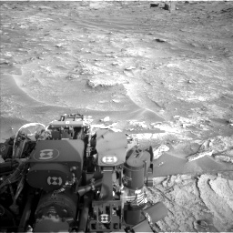 Nasa's Mars rover Curiosity acquired this image using its Left Navigation Camera on Sol 3531, at drive 306, site number 96